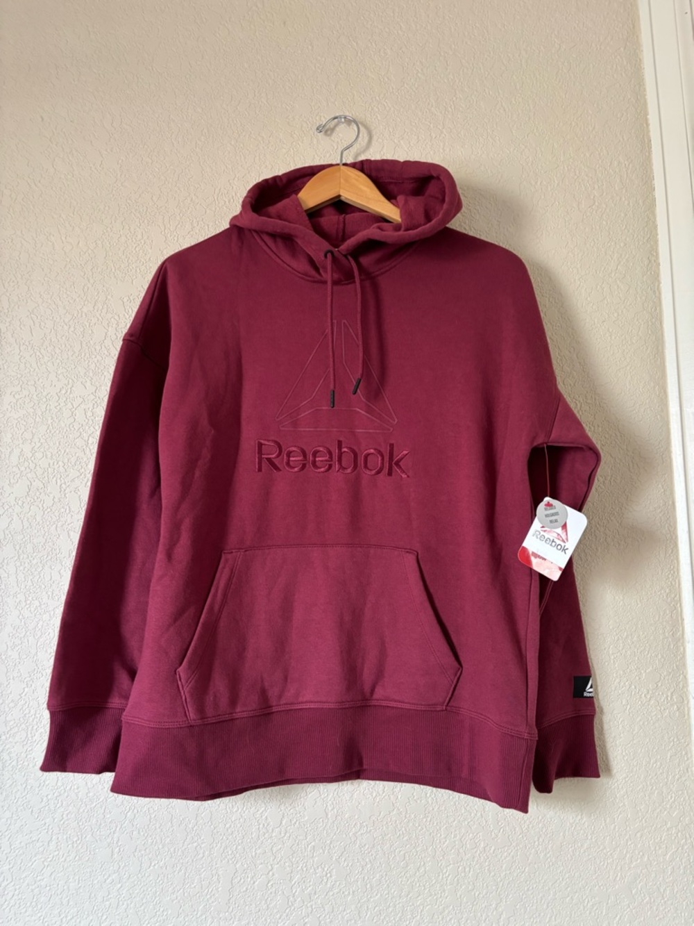 REEBOK Women's Hoodie Sweatshirt with Pocket size S - brand new with tag